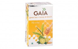 Gaia Green Tea + Honey & Lime   Box  25 pcs